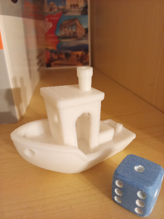 boat test model with dice